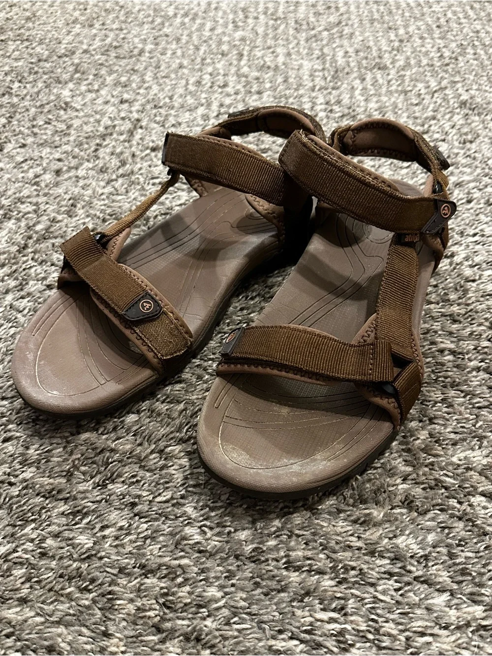 Atika Men’s Brown Sport Adjustable Strap Sandals